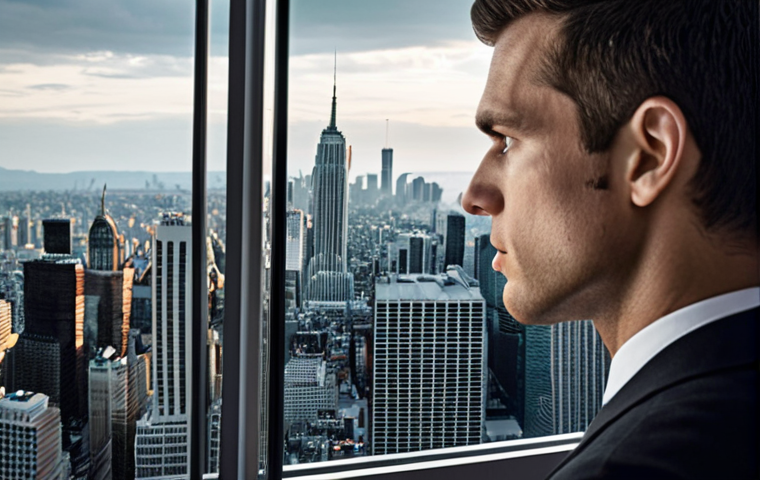 **

A person analyzing a SWOT matrix (Strengths, Weaknesses, Opportunities, Threats) superimposed over a mirror, reflecting a determined expression. The background is a blurred cityscape, symbolizing career aspirations. The overall feel is motivational and strategic, focusing on self-improvement.

**
