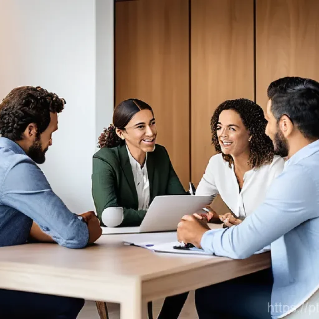 우선순위화된 스킬과 비즈니스 성과의 상관관계 - **Prompt:** A dynamic and inclusive team meeting taking place in a modern, sunlit office in Lisbon, ...